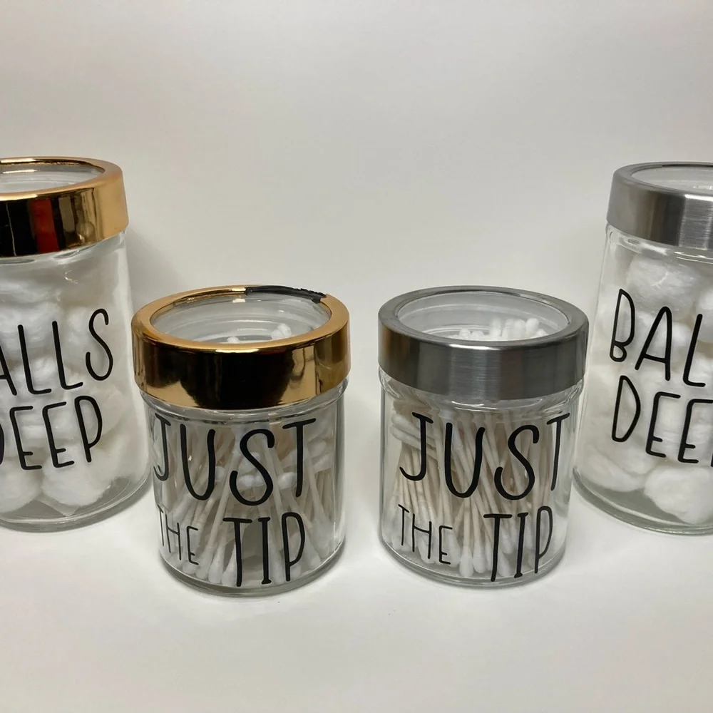 Dirty Bathroom Canisters
